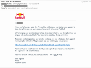 Yeni Kimlik Avı E-postaları, Facebook Girişlerini Çalmak İçin İş Sunuyormuş Gibi Davranıyor – Hackread – Siber Güvenlik Haberleri, Veri İhlalleri, Teknoloji, Yapay Zeka, Kripto ve Daha Fazlası